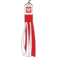 Flagsimp Poland Eagle Super Shiny Poly Windsock