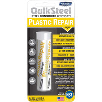 Blue Magic 16502Tri Quiksteel Plastic Repair Epoxy Putty - 2 Oz.