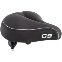 Cloud-9 Cruiser Select Saddle  10.5"" X 10.75""  Black Soft Touch Vinyl