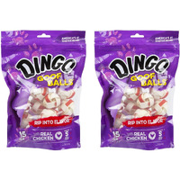 Dingo Goof Balls Treat Small 30 Count (2 Pack Of 15 Count)  4.2 Oz