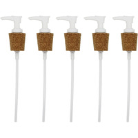 Creative Hobbies White Pump Dispenser Has Cork Stopper For Easy Press-In Fit (Pkg/5)