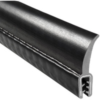 Trim-Lok Dd1201-25 Epdm Dual Durometer Rubber/Metal Carrier Flap Seal  Fits Edge 0.050"" - 0.090""  0.925"" Flap Length