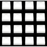 New Plastic White 2X2 Fence Post Caps For Metal  Plastic Vinyl Or Wood 2 X 2 Posts (16 Pack)