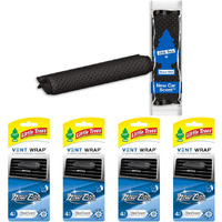 Little Trees Car Air Freshener | Vent Wrap Provides Long-Lasting Scent  Invisibly Fresh! | New Car Scent  16 Count  (4) 4-Packs