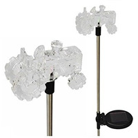 Unido Box Tractor Solar Garden Stake Light Led Color-Changing  Set Of 2