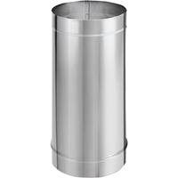 M&G Duravent 8Dbk-12Ss Duravent Inner Diameter-Durablack Stove Pipe-Single Wall  Stainless Steel