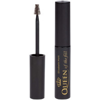 Elizabeth Mott Eyebrow Gel Makeup - Queen Of The Fill Brow Tint And Filler - Brush To Fill In Eyebrows And Cover Gray Hairs  Water Resistant  Long Lasting - Cruelty Free  Dark Medium Brown  4G