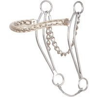 Classic Equine Carol Goostree Hackamore With Covered Chain Nosepiece  8.75-Inch
