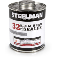 Steelman Tire Rim Bead Sealer For Tubeless Tires  Stops Leaks Between Tire Bead And Wheel  Applicator Brush Included - 1 Quart