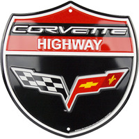Hangtime Corvette Shield Sign