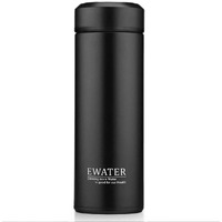 Glass Liner Vacuum Flask Stainless Steel Water Bottle Insulated Travel Coffee Mug 11Oz 9Oz Available(11Oz  Black)