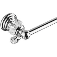 Wincase Chrome Towel Bar 24 Inch  Adjustable Crystal Towel Rack  Silver Single Towel Holder For Bathroom Wall Mounted Modern