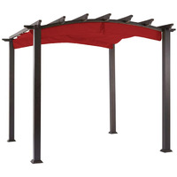 Garden Winds Replacement Canopy For The Hampton Bay Arched Pergola - Riplock 350 - Cinnabar