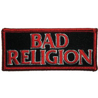 C&D Visionary P-0496 Bad Religion Logo Patch  Black  Red