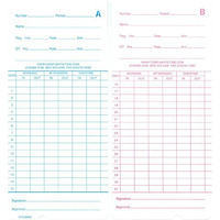 500 Time Cards For Pyramid 2500  2600  2650  2650Pro  6200  6400 (42415 Compatible)