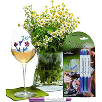 Wine Glass Writer Pens Spring Set Of 3#34221