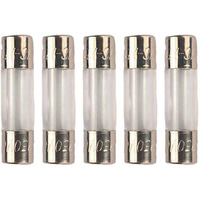 Bussmann Agx-3 Agx Series Fuse  Fast Acting  3 Amp  250V  Glass Tube  1/4"" X 1"" (Pack Of 5)