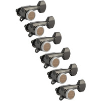Gotoh Magnum Lock-Trad 6-In-Line Guitar Tuners  Cosmo Black