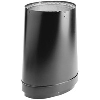 Duravent Dvl 6Dvl-Orad Double Wall 8 Inch Oval To 6 Inch Round Pipe Flue Adapter  For Use On Vermont Casting Appliances  Black