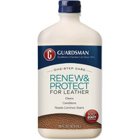 Guardsman Renew & Protect Leather Cleaner  Conditioner  And Protector For Leather Furniture & Car Interiors | Small Leather Goods And Leather Shoe Cleaner  16 Fluid Ounces