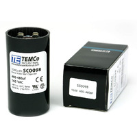 Temco 400-480 Uf/Mfd 165 Vac Volts Round Start Capacitor 50/60 Hz Ac Electric - Lot -1