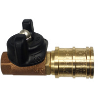 M.B. Sturgis Inc. 1/2"" Ball Valve Quick Disconnect (Natural Or Lp Gas)~ Made In Usa ~