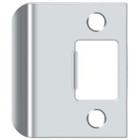 Deltana Spe200U26 Extended Lip Strike Plate  Bright Chrome  2""