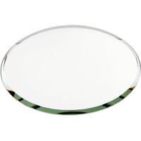 Plymor Round 3Mm Beveled Glass Mirror  4 Inch X 4 Inch (Pack Of 3)