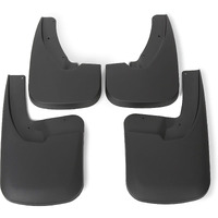 Ecotric Molded Mud Flaps Guards Compatible With 2009-2018 Dodge Ram 1500 2500 3500 With Fender Flares Front & Rear Splash Guards 4Pcs