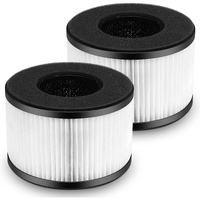 2-Pack Bs-03 True Hepa Replacement Filter For Partu And Slevoo Bs-03 Hepa Air Purifier Part U & Part X  3-In-1 Filtration System (Not Fit Bs-01)