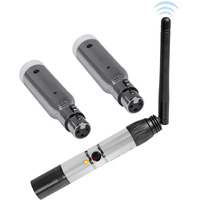Rockville Dmx-Wtr Wireless Dj Dmx Lighting Transmitter+2) Receivers