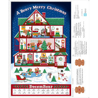 Qt Quilt Fabrics Sew N Go Viii Merry Beary Advent Calendar Royal