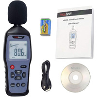 Ennologic Decibel Meter And Recorder Es528L With Updated 2023 Software - Digital Sound Level Meter  Noise Logger And Tester - Max/Min/Hold  Range 30-130 Dba