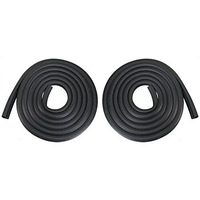 Ecotric Door Seals Rubber Weatherstrip Pair Set For 1973-1979 Ford Bronco F100 F150 F250 F350 Black