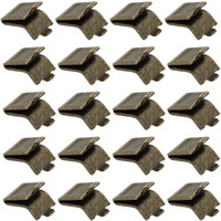 Adjustable Steel Pilaster Shelf Clip Support  Shelving Bracket Clips For Metal And Wood Shelves (20  Bronze)