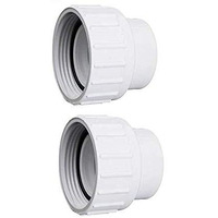 Waterway Plastics 2 Pack Of 400-4060 Pump Or Filter Unions W/Orings Part Number 400-4060-2B