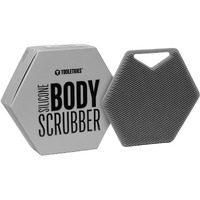 Tooletries - Body Scrubber - Silicone Exfoliating Scrubber - Bathroom & Shower Accessories For Men  Travel Essentials For Men - Durable & Long Lasting Body Wash Scrubber For Men - Grey