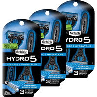 Schick Hydro 5 Disposable Razors For Men With Flip Beard Trimmer  9 Count (Pack Of 1)