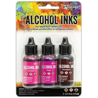 Ranger Tim Holtz - Alcohol Ink 3Pkg  Pink/Red Specturm