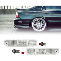 Usr Depo Rear Bumper Side Marker Lights (Left + Right) Compatible With 1994-1997 Honda Accord / 1992-1996 Honda Prelude / 1998-2002 Accord 2D Coupe Sidemarkers Lamps (White Out Crystal Clear)