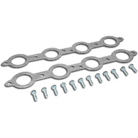 Auto Dynasty Aluminum Exhaust Manifold Header Gasket Set Compatible With 07-13 Chevy Silverado/Gmc Sierra 4.8L/5.3L/6.0L/6.2L