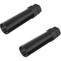 7 Point Spline Drive Tuner Socket Key Tool For Seven-Spline Wheel Lock Lug Nuts - 20Mm Inner Diameter - Compatible With 19Mm (3/4) And 21Mm (13/16) Hex Socket - Pack Of 2