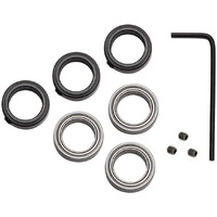 Yakamoz 3-Set Router Bit Replacement Bearings Bottom Mounted Ball Bearing Guide Survival Kit For 1/2 Inch Shank Router Bits | Inner Dia. 1/2  & Outer Dia. 3/4   Fixed Collar Included