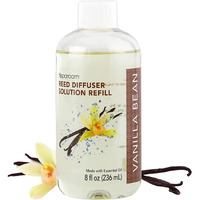 Sparoom Reed Diffuser Essential Oil Refill Solution  8 Ounces  Vanilla Bean Fragrance With Lemon Essentials Oil