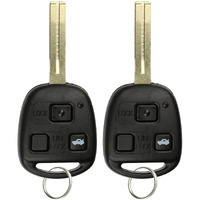 Keylessoption Keyless Entry Remote Fob Uncut Car Master Ignition Key For Es330 Ls430 Sc430  Hyq12Bbt (Pack Of 2)
