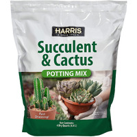 Harris Premium Succulent And Cactus Potting Soil Mix  Fast Draining With Added Nutrients  4 Quarts