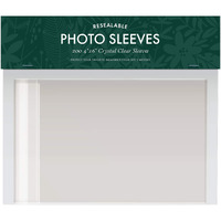 Jot & Mark 4X6 Photo Sleeves (200 Count) | Crystal Clear Archival Plastic Sleeves With Self Adhesive Resealable Flap