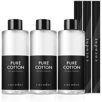 Cocodor Reed Diffuser Oil Refill/Pure Cotton/6.7Oz(200Ml)/3 Pack/Aroma Therapy  Home Fragrance  Scented Oils  Oils For Reed Diffuser  Office D?Cor  Decoration