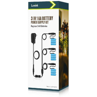 Lenink 1 To 3 Ac Power Supply Adapter Kit With On/Off Switch For Aa Battery  Replace 3 Aa Battery