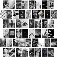 Cy2Side 50Pcs Black White Aesthetic Picture For Wall Collage  50 Set 4X6 Inch  Chic Collage Print Kit  Room Decor Girls  Vintage Art Prints Room  Dorm Photo Display  Vsco Posters Bar
